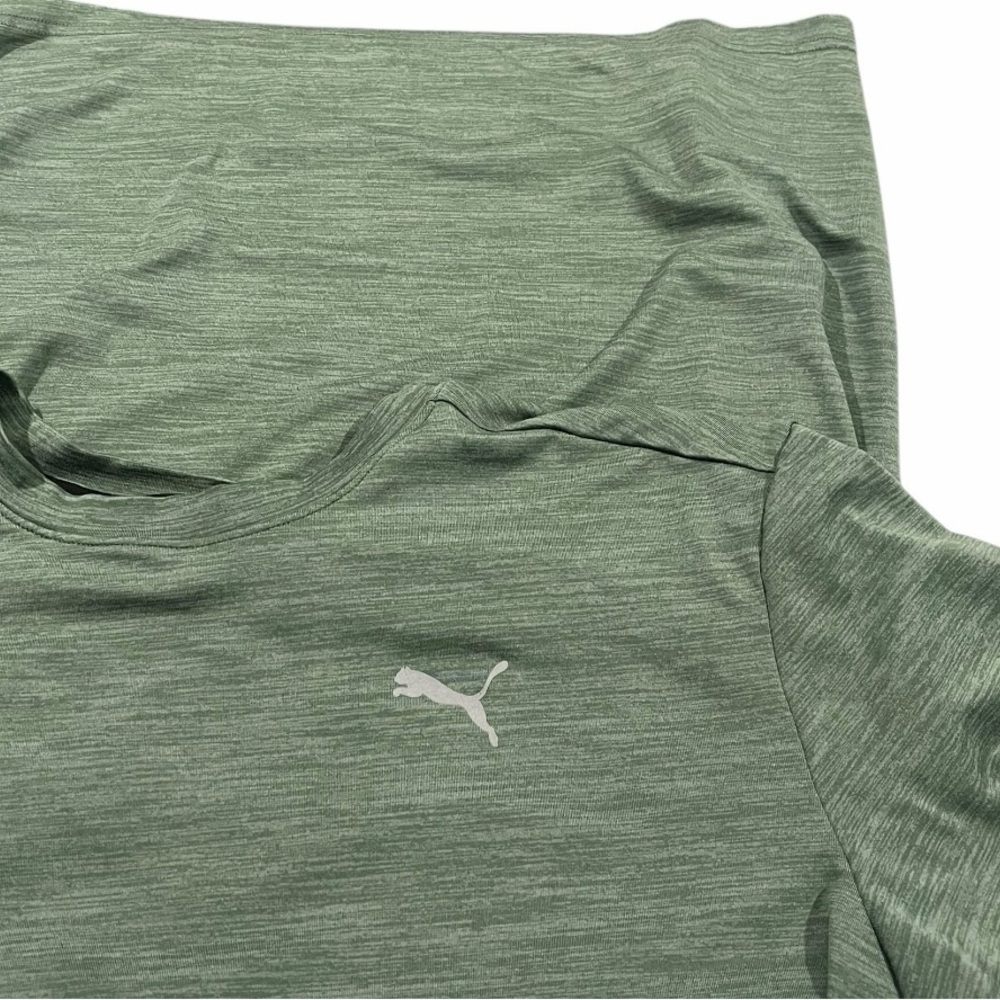 Bundle men’s size M Puma Men's Green and Athletic Works Black Short Sleeve Tees - Picture 5 of 9